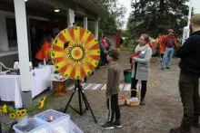 Onnenpyörä Lepsämä-päivässä 11.9.21. Kuva Kari Storckovius 